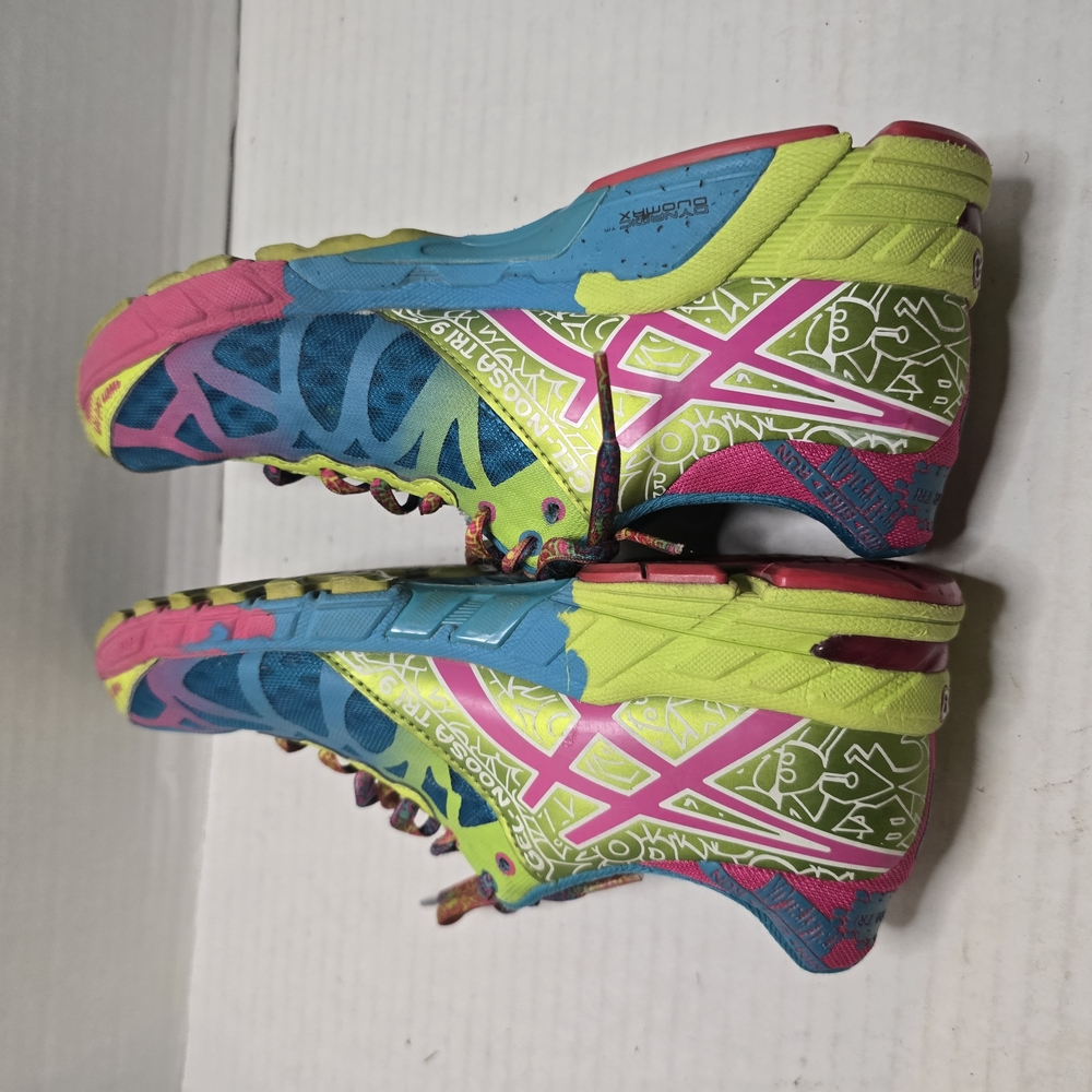 ASICS Colorful Athletic Shoes with Blue and Green